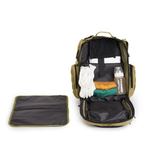 Load image into Gallery viewer, Sager Creek Diaper Bag Backpack Green

